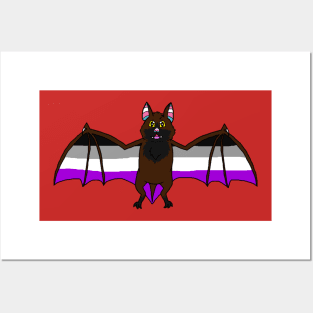 Asexual Pride Bat Posters and Art